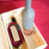 Weinflaschen-Lampe aus Nussbaum, mattiert-406